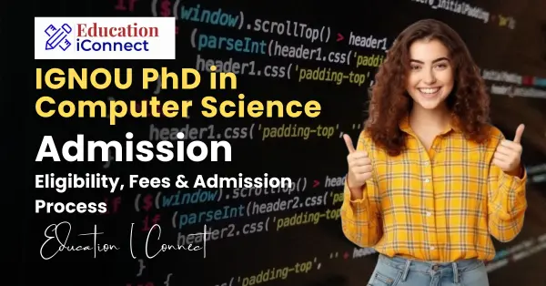 IGNOU PhD in Computer Science Admission