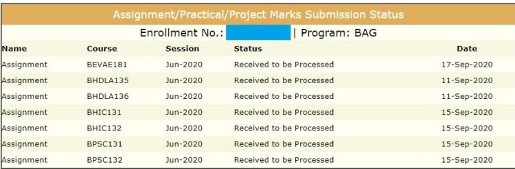 IGNOU Assignment Status 2026 | Process, Last Date, Results