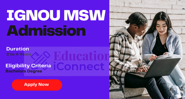 IGNOU MSW Admission
