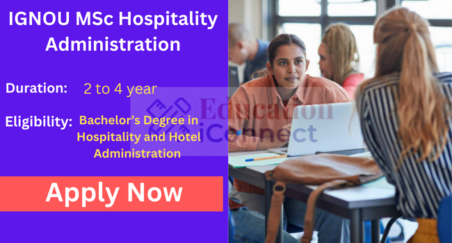 IGNOU MSc Hospitality Administration