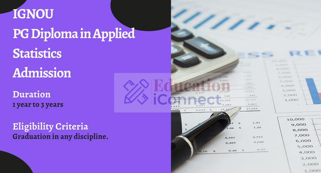 IGNOU PG Diploma in Applied Statistics Admission