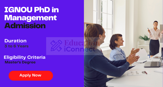 IGNOU PhD in Management Admission
