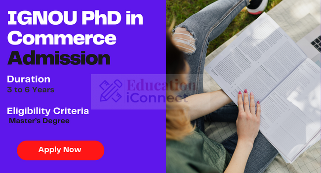 IGNOU PhD in Commerce Admission